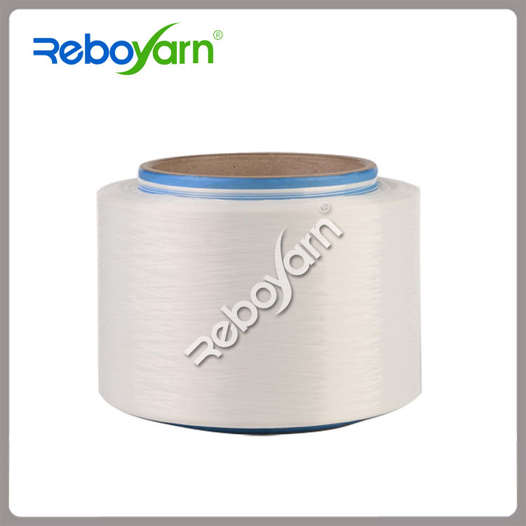 What are the characteristics of Recycled Polyester FDY Yarn Raw White Semi Dull?